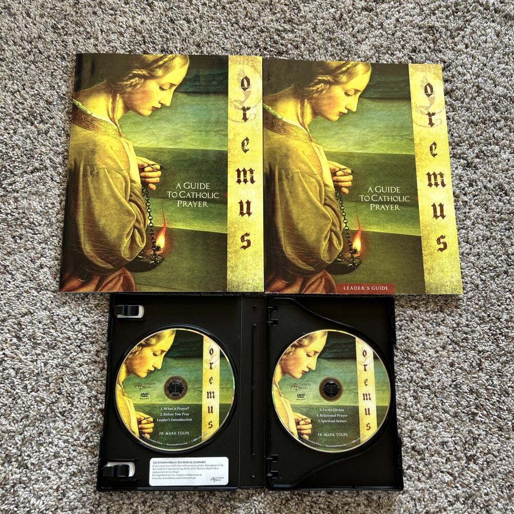 OREMUS A Guide to Catholic Prayer 3 DVD Set, Workbook & Leader’s Guide Toups F26